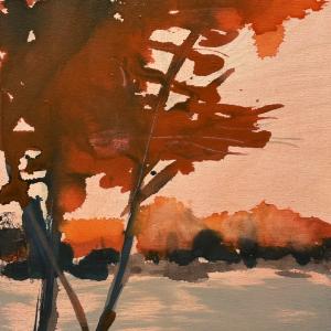 AUTUMN LANDSCAPE by Katharine Dufault