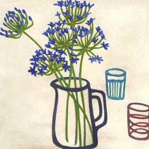 Blue Agapanthus by Angela A'Court