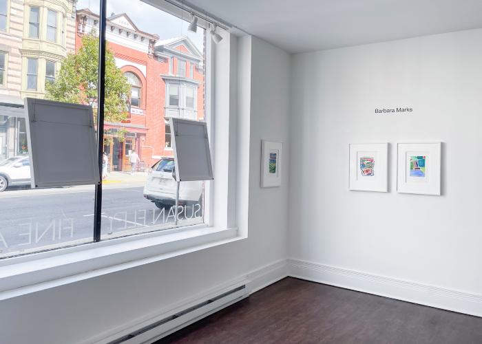 Installation View of Angela A’Court, Barbara Marks & Kate Snow