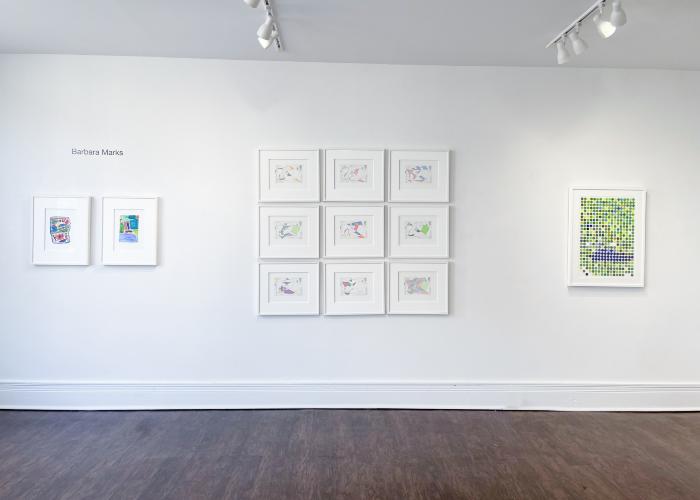 Installation View of Angela A’Court, Barbara Marks & Kate Snow