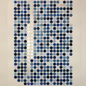 Dotted Blues & Silver by Kate Snow