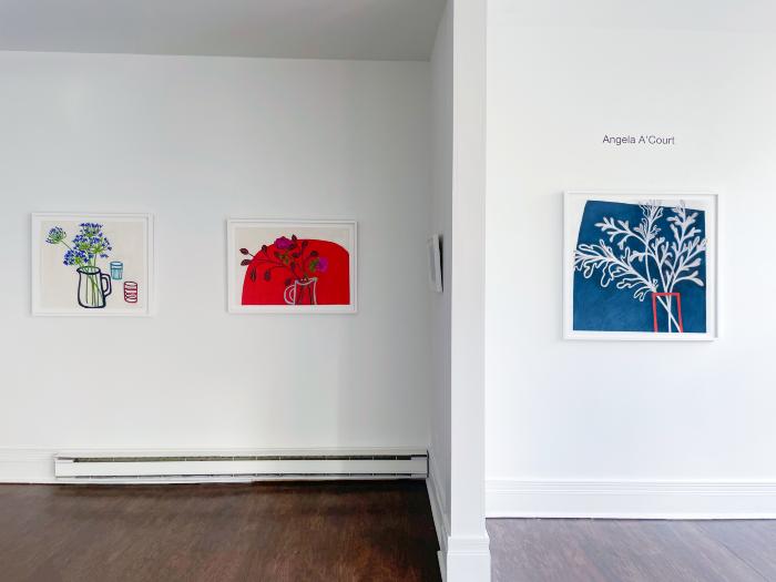 Installation View of Angela A’Court, Barbara Marks & Kate Snow
