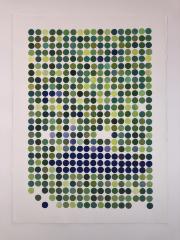 Dotted Greens & Violets by Kate Snow