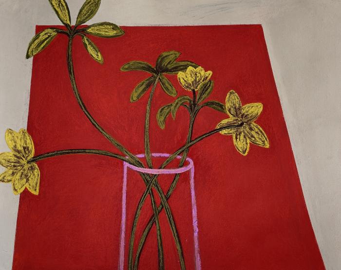 Helebores by Angela A'Court