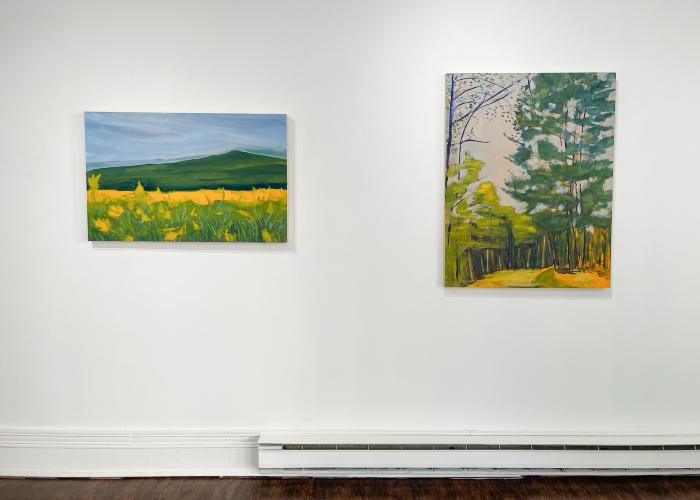 Installation View of Where The Owl Soars