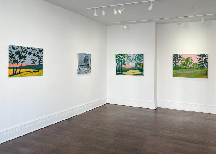 Installation View of Where The Owl Soars