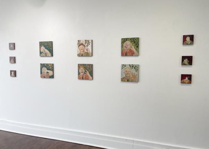 Installation View of Deirdre O'Connell: New Portraits