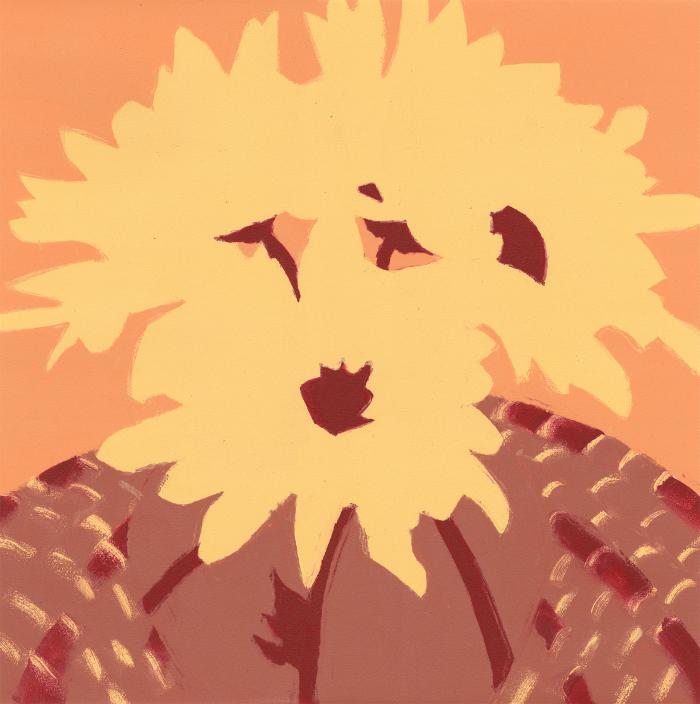 Daisies XI (Daisies with Trivet) by Rachel Burgess