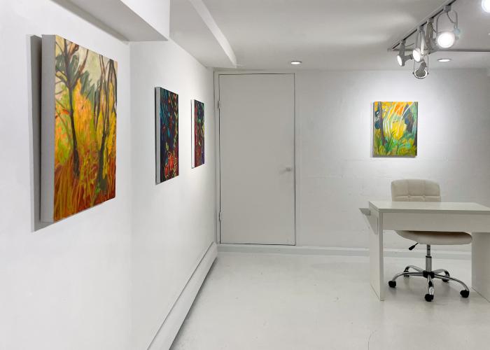 Installation View of Fireflies & Jewelweed