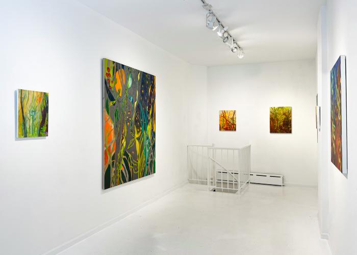Installation View of Fireflies & Jewelweed