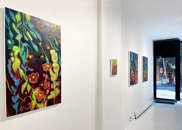 Installation View of Fireflies & Jewelweed